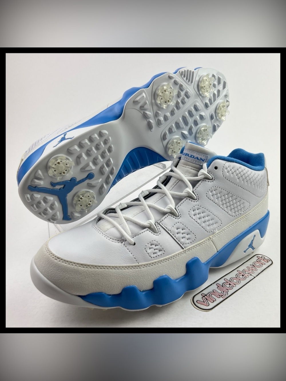 Nike Air Jordan 9 Retro Low G Golf UNC University Blue White FJ5934-101 Men’s 13
